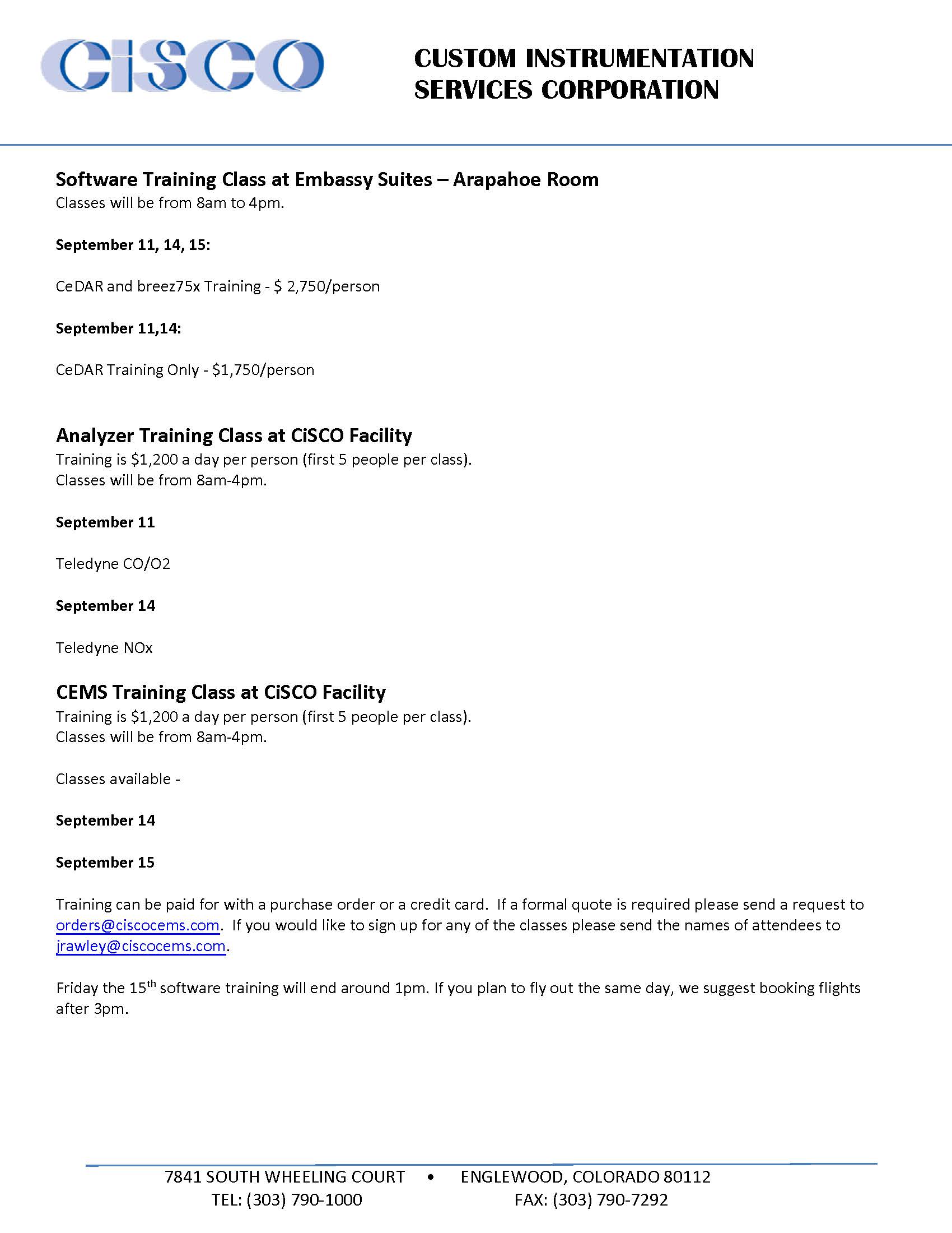 Analyzer Training