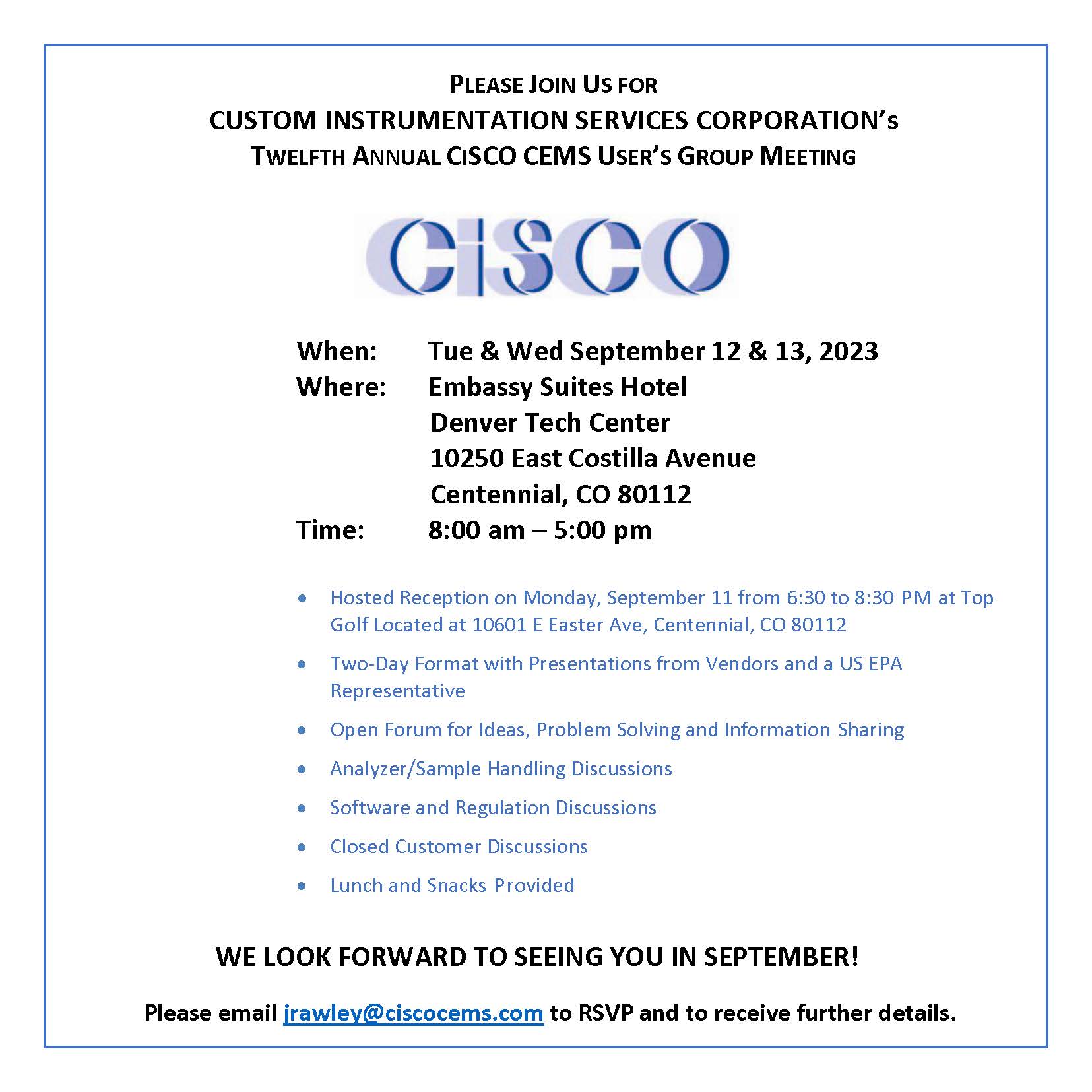 User's Group Meeting is Next Week!
